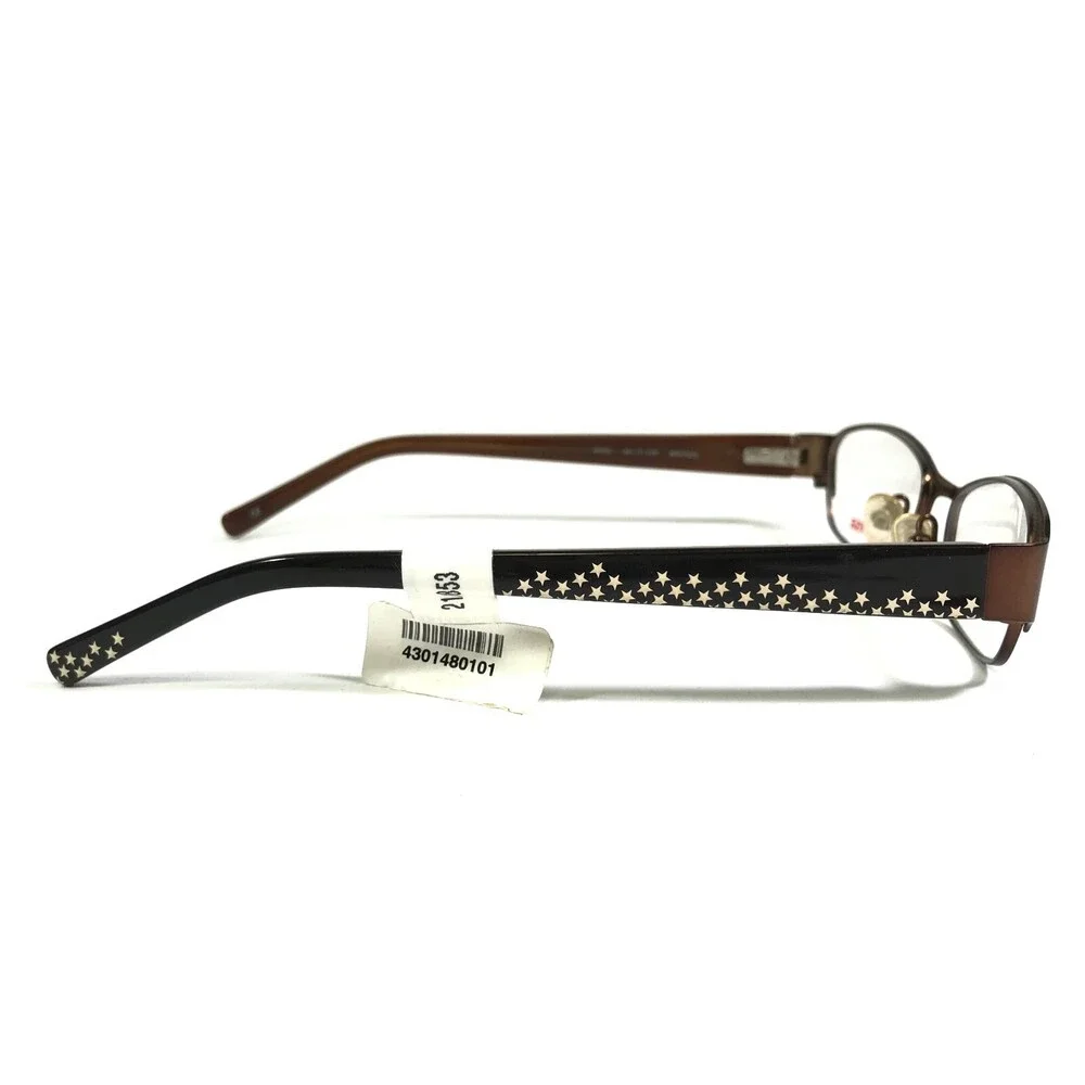 Converse Kids Eyeglasses Frames K006 BROWN Rectangular Half Rim 49-17-135